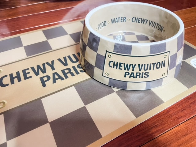 Checker Chewy Vuiton Placemat – Barkberry Boutique