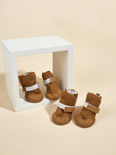 Load image into Gallery viewer, Suede Tan Faux Fur Booties
