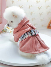 Load image into Gallery viewer, Pink &amp; Plaid Suede Coat
