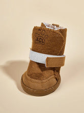 Load image into Gallery viewer, Suede Tan Faux Fur Booties
